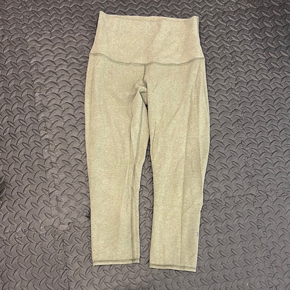 Lululemon Athletica high rise heathered sage Leggings small